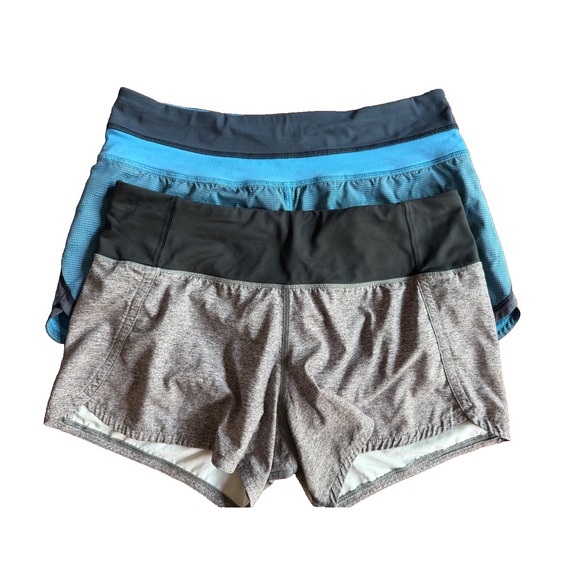 lululemon athletica Pants - Lot of 2 Lululemon Lined Running Athletic Shorts | One Blue, One Grey| Size 6